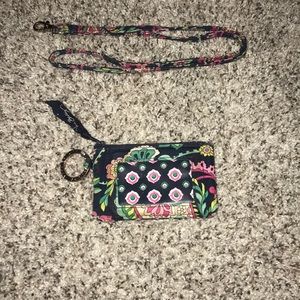 Vera Bradley petal paisley ID lanyard